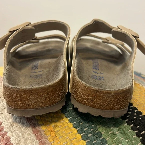 Brand: Birkenstock | Camo Print Leather Sandals - Picture 5 of 7